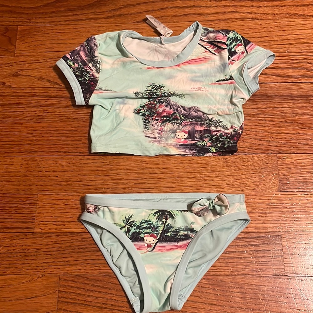 O’Neill Hello Kitty Swimsuit sz4 toddler